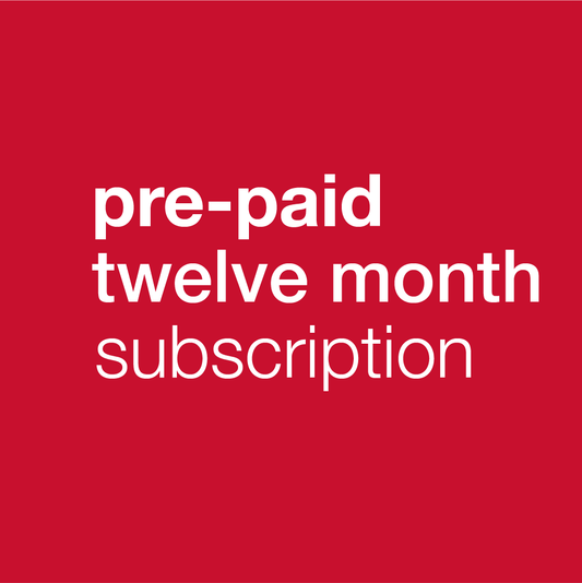 Pre-Paid 12 Month Subscription