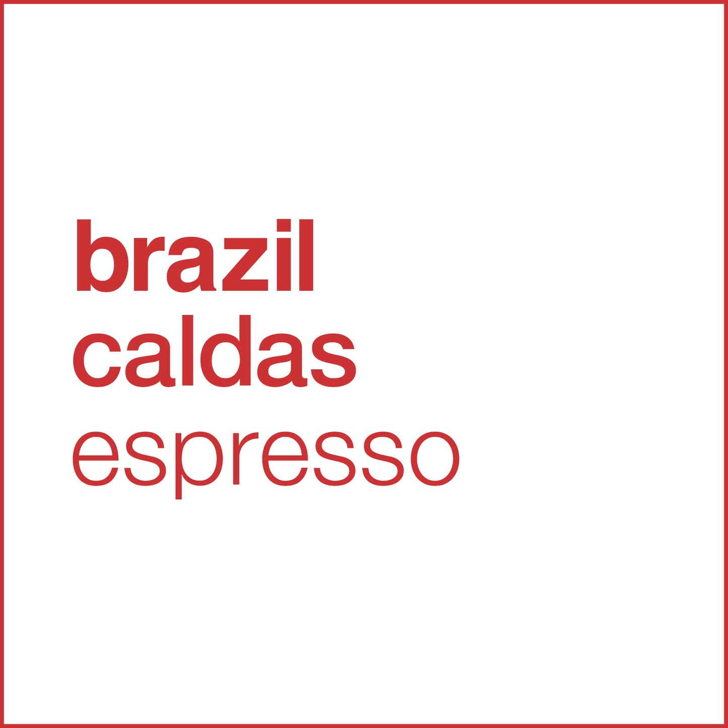 brazil caldas espresso coffee