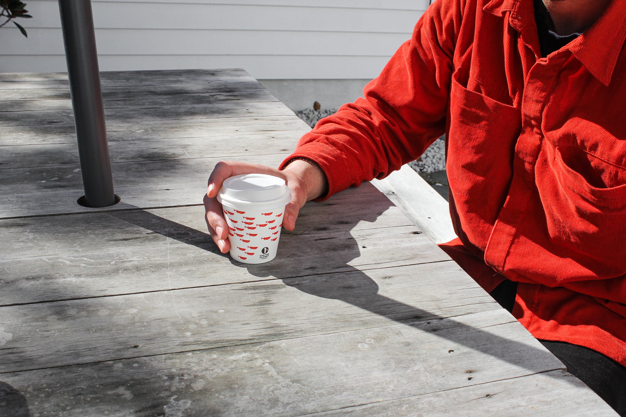 a compostable cupdate.